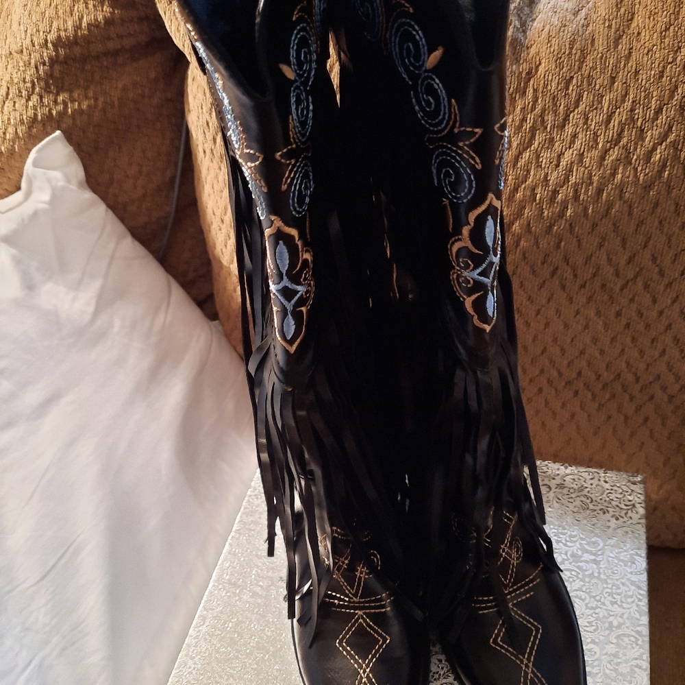 Fringed Women's Cowboy Boots